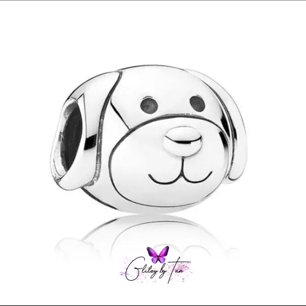 925 Sterling Silver Dog Charm